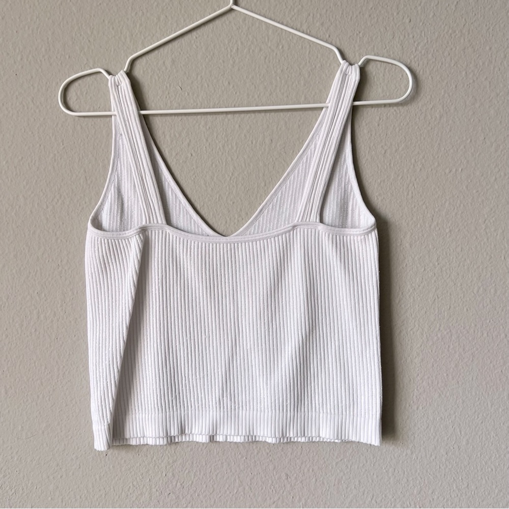 White Free People Solid Rib Brami in White - Picture 4 of 5